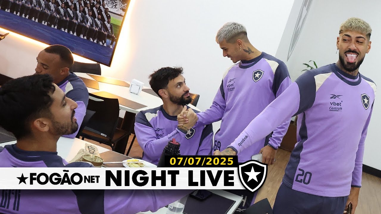 NIGHT LIVE | Botafogo se reapresenta após o Mundial já à espera do técnico Davide Ancelotti