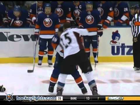 Chris Stewart vs Zenon Konopka Oct 16, 2010