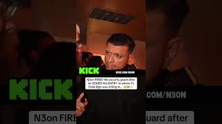N3on FIRED this security guard after he DENIED him ENTRY to where Ty Dolla $ign was sitting at… 😳🤯👀