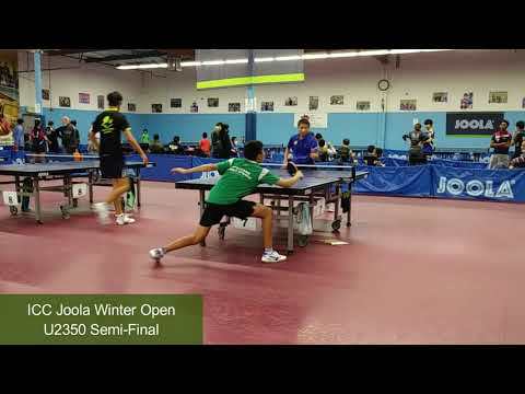 Ryan Wu (2243) vs Raymond Zhu (2099) at ICC Joola Winter Open on 11-14-2021