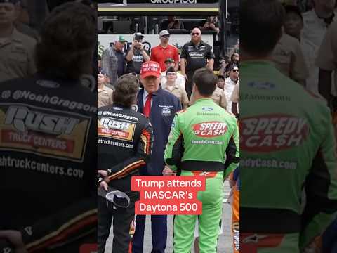 Trump attends Daytona 500 #shorts