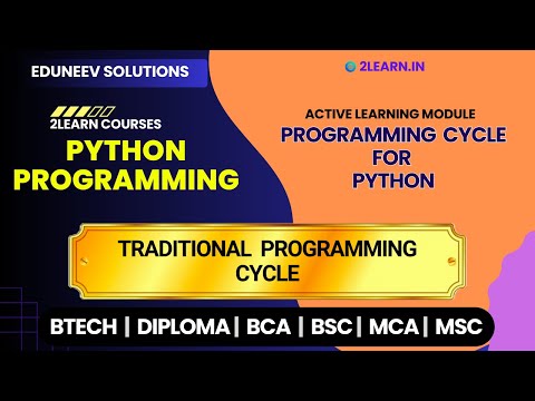 Programming Cycle For Python Traditional Programming Cycle And Programming Cycle For Python