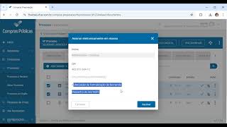 05 Inserindo Documentos no Processo Compras Preparação