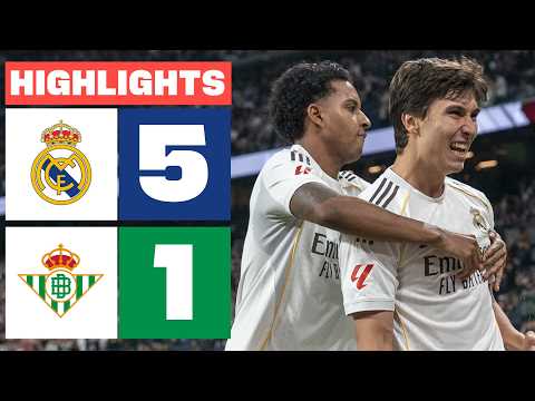 REAL MADRID 5 - 1 REAL BETIS | HIGHLIGHTS LALIGA EA SPORTS