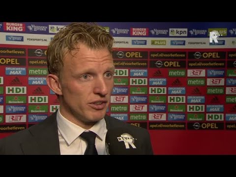 Dirk Kuyt na afloop van Feyenoord - Excelsior