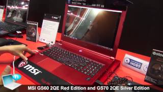 Video thumbnail for MSI GS60 2QE Ghost Red Edition and MSI GS70 2QE Stealth Pro Silver Edition by Notebook Italia