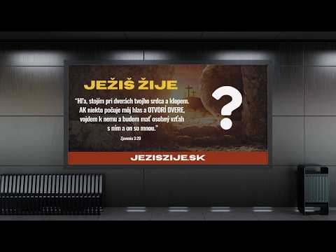 Aby Slovenskom znela dobrá správa, že JEŽIŠ ŽIJE (Veľkonočná kampaň 2026)