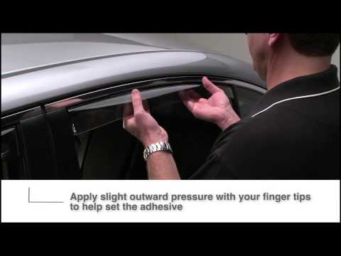 WeatherTech Wind and Rain Deflectors Installation