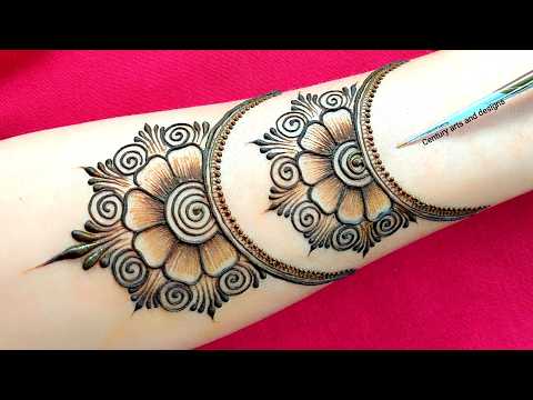 Very beautiful stylish mehndi design front hand | simple mehndi design | mehndi ka design | mehndi
