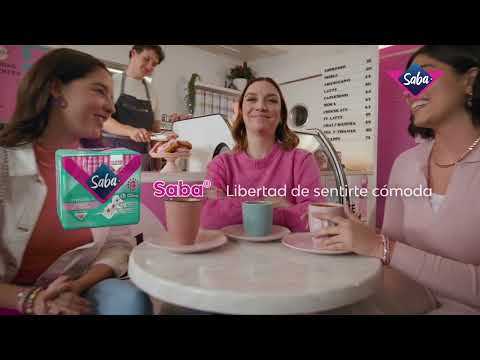 thumbnail video image 2 of Toallas femeninas Saba Invisible delgada con alas flujo abundante 32 pzas, 2 of 9