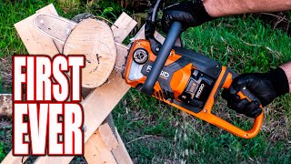 First Time for Everything - RIDGID 18V Brushless 12 Chainsaw Review