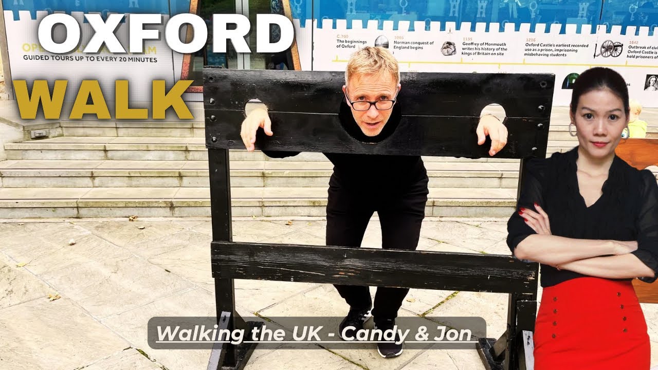 Immersive street-level walking tour through Oxford, United Kingdom, showcasing authentic urban landscapes, local architecture, and the vibrant atmosphere of the city's neighborhoods