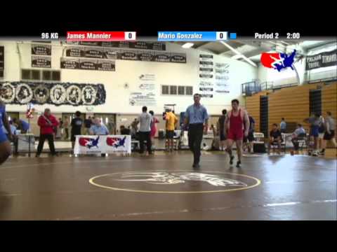 2012 Univ. WTT: 96 KG - James Mannier (Navy Mat Club) vs. Mario Gonzalez (Illini WC)