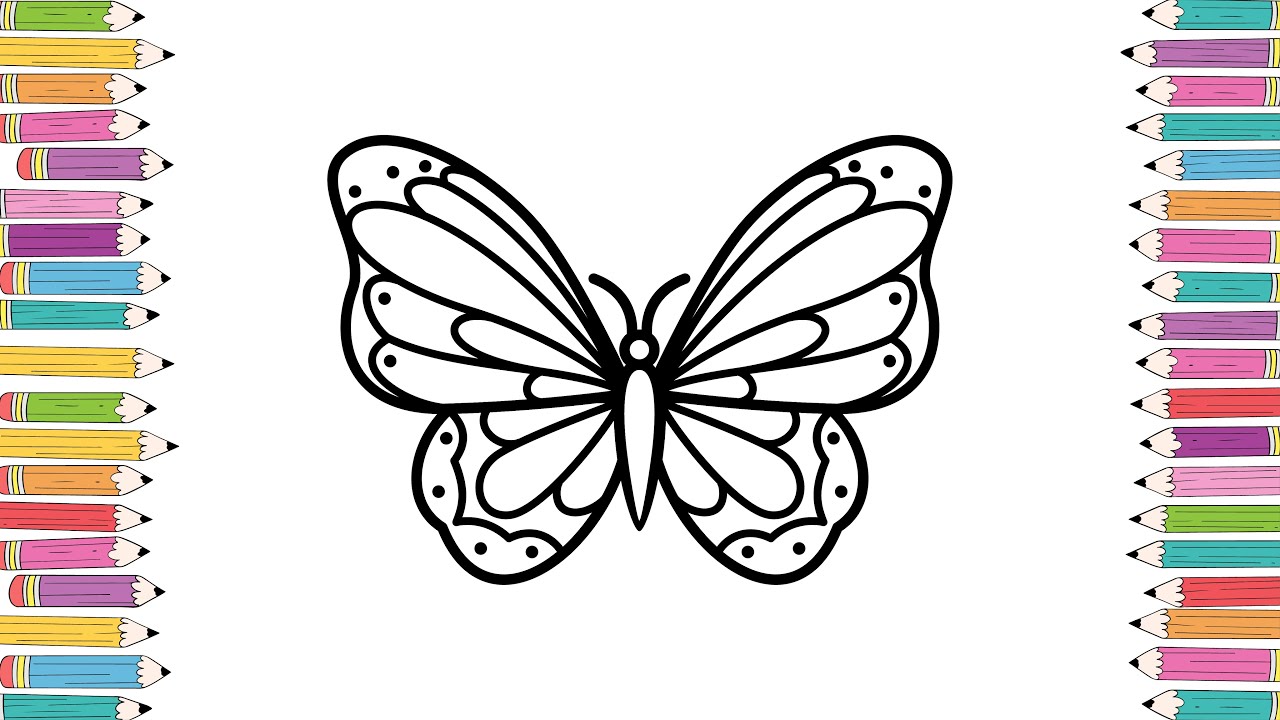 Butterfly Coloring Pages for Kids | Educational & Entertaining Videos 🦋