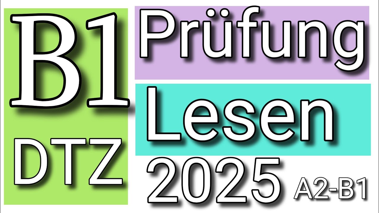 #DTZ  Prüfung #b1  Lesen. Lesetraining für Niveau B1.