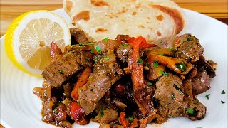 BEEF LIVER, Pan Seared with ONIONS and  PEPPERS | Liver and Onions 2022 | Kenyan Maini Recipe