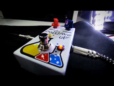 DIY octaver fuzz guitar pedal DEMO