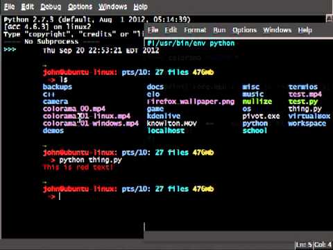 Python colorama 01 Init
