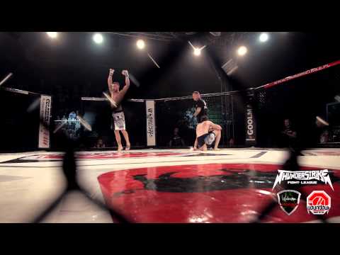 Adam Gustab kilka sekund po walce na TFL 4