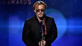 Insanely Intoxicated Johnny Depp Presents Award