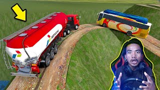 Download lagu BISAKAH?? TRUK TANGKI PERTAMINA DI JALUR SEMPIT - ETS2 mp3