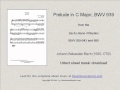 Bach : Prelude in C Major, BWV 939
