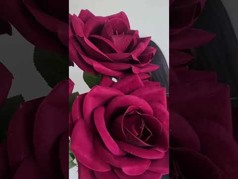 Single Stem Velvet Giant Artificial Rose