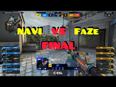 Navi vs FaZe - Grand Final 2022 (Overpass), BEST MOMENTS!