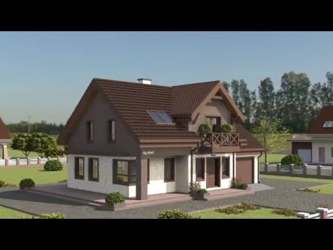 Проект дома с мансардным этажом Rg4945