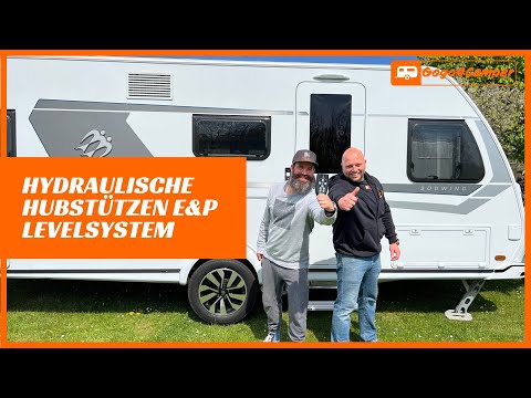Hydraulic leveling system for caravans - Level system C from E&P - Leveling at the touch of a button