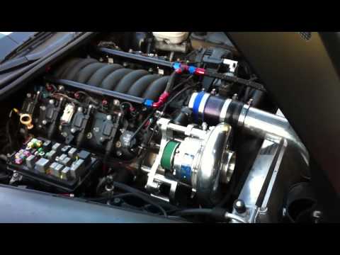 Supercharged Vortech V7 Ysi Corvette C6 Z06 Zr1 Killer idle with rev