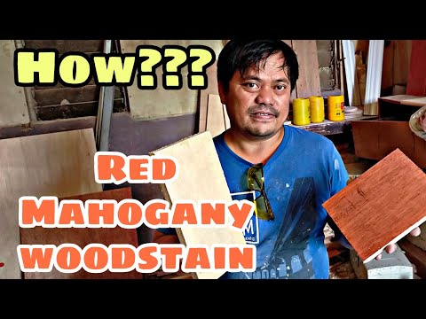 Red Mahogany woodstain new idea