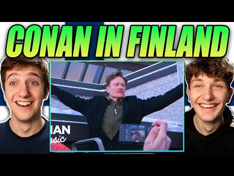 Americans React to Conan Arrives In Finland! | Late Night with Conan O’Brien