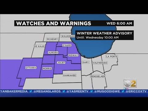 チームカバレッジ.シカゴ地域では雪、冬の気象警報が発令されている (Team Coverage: Snow In Chicago Areas, Winter Weather Advisory In Effect)