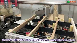 MÁY CNC MỘNG ÂM 4 Trục Woodmaster Khoan Lắc Mộng Siêu nhanh