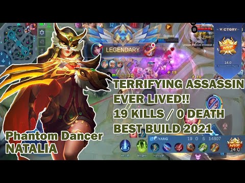 Mobile legends Natalia gameplay 2021 | Offlane, 19 kills/ 0 Death, best build 2021 | MLBB