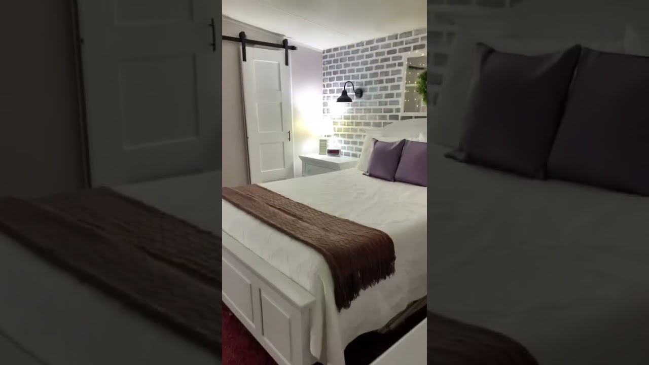 ✨Mobile Home Master Bedroom Makeover✨on a budget! Full video is live!