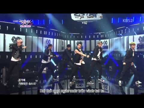 [Vietsub + Kara] 130816 Music Bank EXO