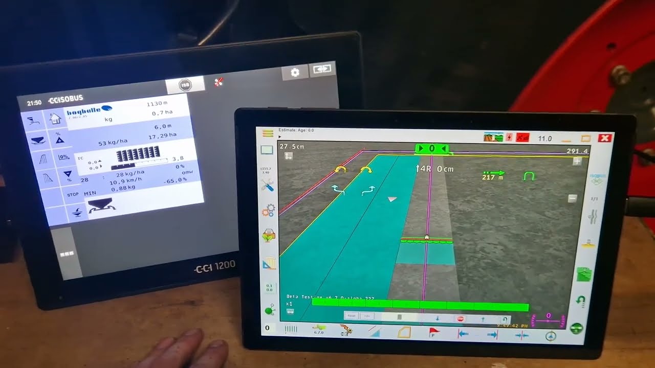 Bogballe M35W - ISOBUS section control using AgOpenGPS
