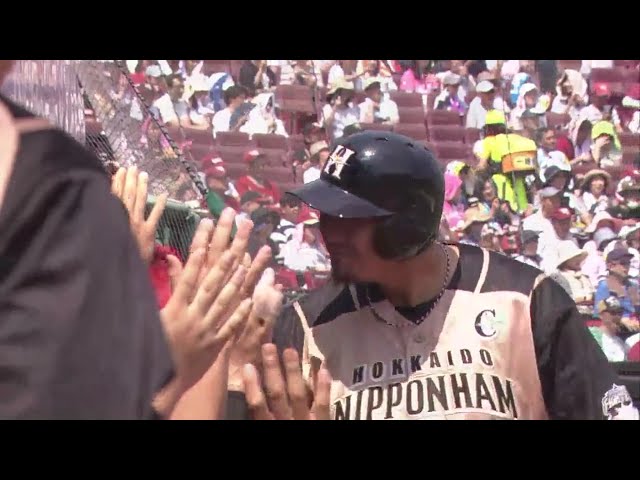 【3回表】本人もビックリ!? ファイターズ・中田が風も味方につけたHR!! 2018/6/24 E-F