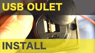 INSTALLING USB CHARGERS IN A BOAT