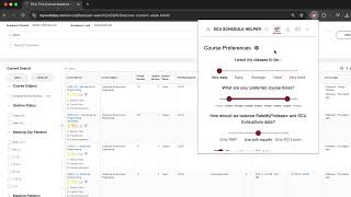 SCU Schedule Helper Demo