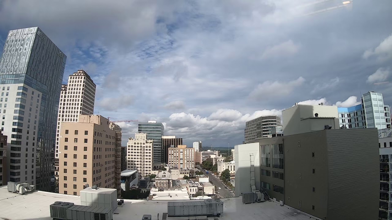 Austin downtown sky timelapse