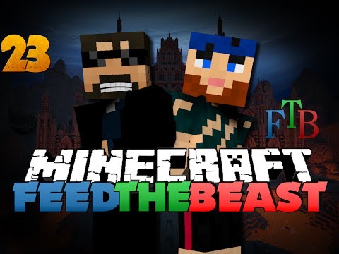 Minecraft Modded Survival - FTB 23 - THE BATTLE OF THE PURPLE WEINERS