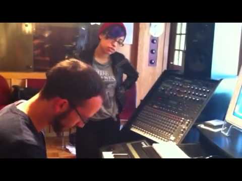 Karina Pasian in the studio with Tomer and Barry