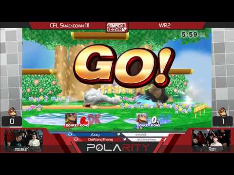 CFL Smackdown 111 WiiU - DoubleK (DK) vs Riot (White) - Winners R2