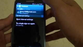 Samsung Galaxy S3: How to Remove Facebook Account