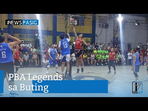 PBA Legends Naglaro ng Exhibition Game sa Barangay Buting