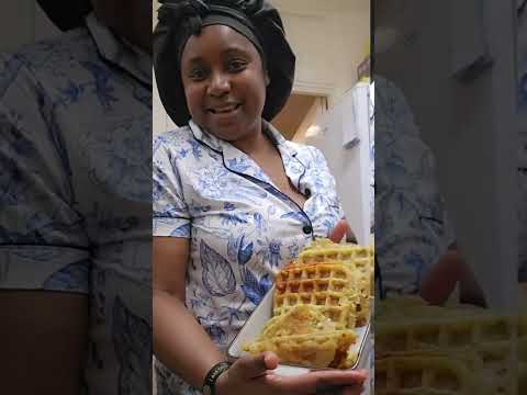 Crispy savory potato waffles. if you've never tried any of my recipes...please try this one.