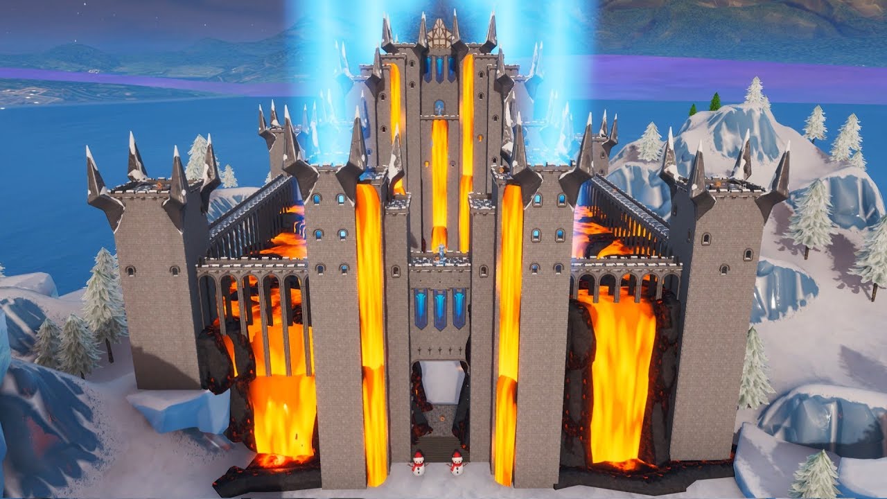 How To Build A Castle In Fortnite Save The World [sven1205] Castle of Fire and Ice